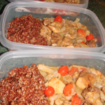 gluten Free Dairy Free Moroccan Chicken Tagine and Apricot Quinoa Pilaf-Lunches for Freezer OAMC