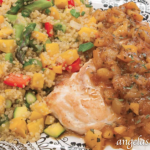 Gluten Free Dairy Free Chicken with Apricot Sauce and Quinoa Vegetable Pilaf1