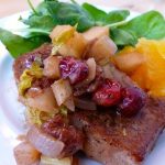 Pork Chops with Apple-Cranberry Sauce, Slow Cooker