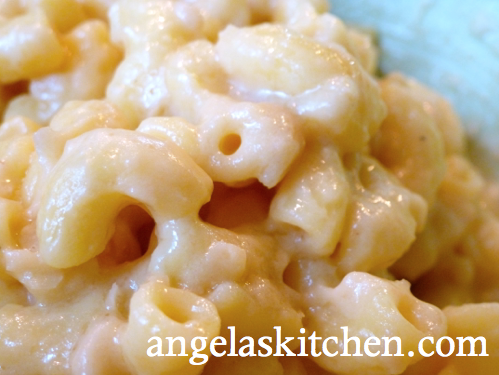 Cashew Cheesy sauce on GF noodles for GFCF Mac'n Cheese