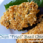 Oven "Fried" Basil Chicken