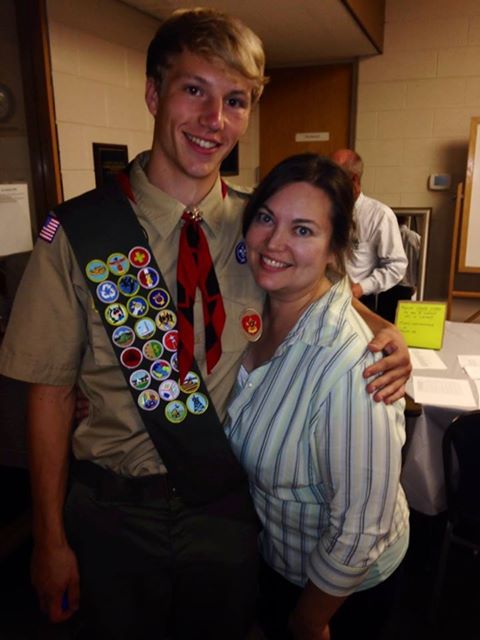 My son, the Eagle Scout!