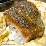 Gluten Free Dairy Free Pork Roast with Apple and Pears