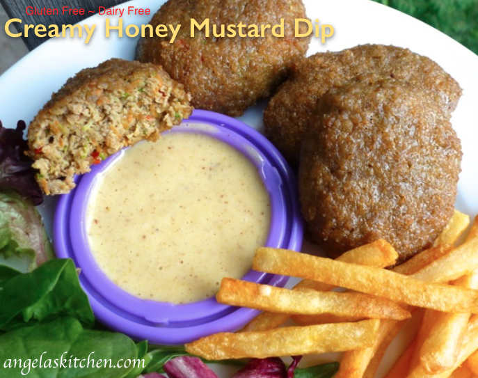 Creamy Honey Mustard Dip, gluten free dairy free