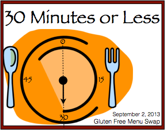 Gluten Free Menu Swap-30 Minutes or Less
