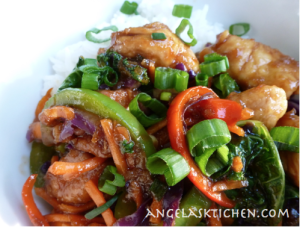 Secret Recipe Club - Mongolian Chicken and Veggies - Angela's Kitchen