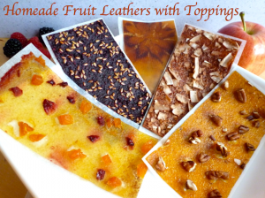 Homemade Fruit Leather with Toppings
